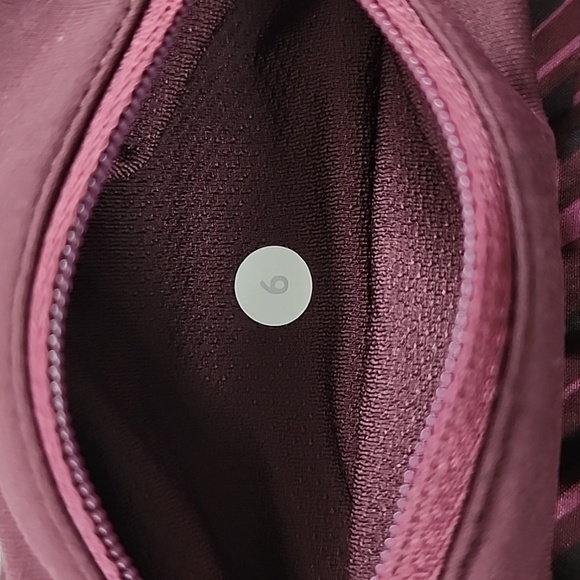 Lululemon Pace Rival Skirt II Shifted Horizon Red Grape Black Bordeaux Sz 6 Reg - Picture 10 of 15